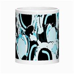 Blue abstract  garden Morph Mugs Center