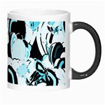 Blue abstract  garden Morph Mugs Right