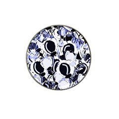 Blue Abstract Floral Design Hat Clip Ball Marker (10 Pack) by Valentinaart