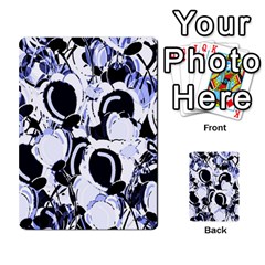 Blue Abstract Floral Design Multi-purpose Cards (rectangle) 