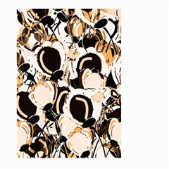 Orange Abstract Garden Large Garden Flag (two Sides) by Valentinaart