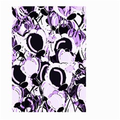 Purple Abstract Garden Large Garden Flag (two Sides) by Valentinaart