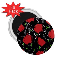 Red Roses 2 25  Magnets (10 Pack) 