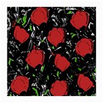 Red roses Medium Glasses Cloth (2-Side) Back