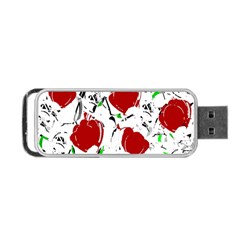 Red Roses 2 Portable Usb Flash (two Sides) by Valentinaart