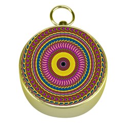 Ornament Mandala Gold Compasses by designworld65