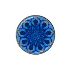 Blue Blossom Mandala Hat Clip Ball Marker (4 Pack) by designworld65
