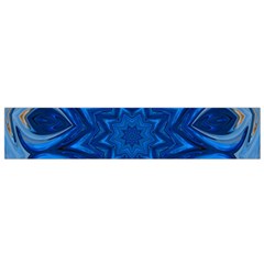 Blue Blossom Mandala Flano Scarf (small) by designworld65