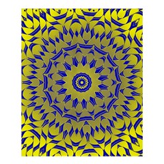 Yellow Blue Gold Mandala Shower Curtain 60  X 72  (medium)  by designworld65