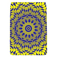 Yellow Blue Gold Mandala Flap Covers (l)  by designworld65