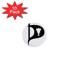 Pirate Party Of Iceland Logo 1  Mini Buttons (10 Pack)  by abbeyz71