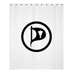 Pirate Party Of Iceland Logo Shower Curtain 60  X 72  (medium)  by abbeyz71