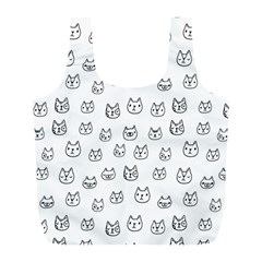 Sketchy Cats Full Print Recycle Bags (l)  by kostolom3000shop