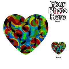 Colorful Smoothie  Multi-purpose Cards (heart) 