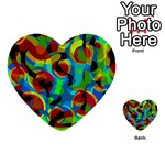 Colorful Smoothie  Multi-purpose Cards (Heart)  Front 48