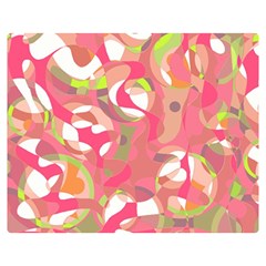 Pink Smoothie  Double Sided Flano Blanket (medium)  by Valentinaart