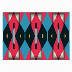 Triangles Stripes And Other Shapes                                                                                                         			large Glasses Cloth by LalyLauraFLM