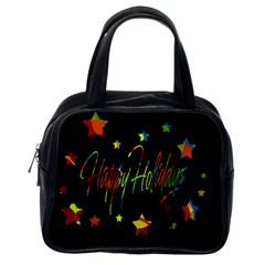 Happy Holidays Classic Handbags (one Side) by Valentinaart