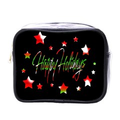 Happy Holidays 2  Mini Toiletries Bags by Valentinaart