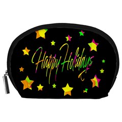 Happy Holidays 4 Accessory Pouches (large)  by Valentinaart