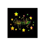 Happy Holidays 4 Satin Bandana Scarf Front