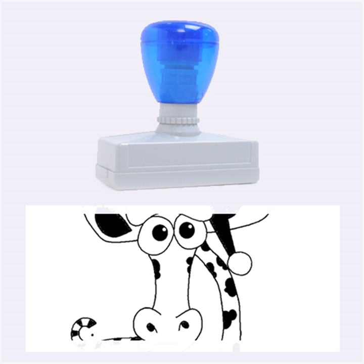 Xmas giraffe - blue Rubber Stamps (Large)