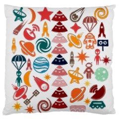 Space Traffic For Kids  Large Cushion Case (two Sides)