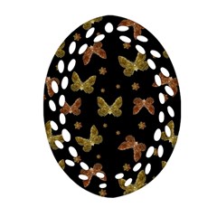 Insects Motif Pattern Ornament (oval Filigree)  by dflcprints