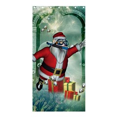 Funny Santa Claus In The Underwater World Shower Curtain 36  X 72  (stall)  by FantasyWorld7