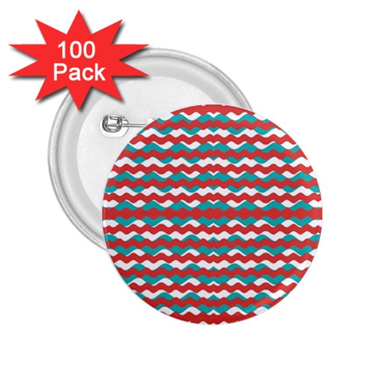 Geometric Waves 2.25  Buttons (100 pack) 