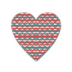 Geometric Waves Heart Magnet