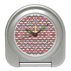 Geometric Waves Travel Alarm Clocks by dflcprints