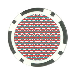 Geometric Waves Poker Chip Card Guards by dflcprints