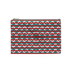 Geometric Waves Cosmetic Bag (medium)  by dflcprints