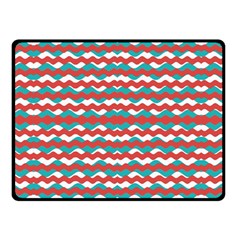 Geometric Waves Double Sided Fleece Blanket (small)  by dflcprints