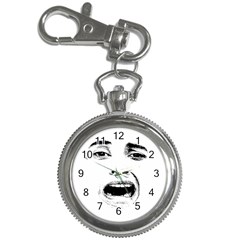 Scared Woman Expression Key Chain Watches by dflcprints