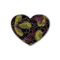 Abstract garden Heart Coaster (4 pack) 