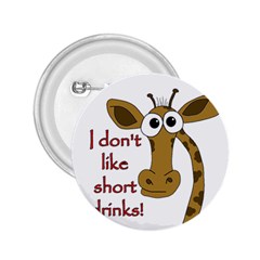 Giraffe Joke 2 25  Buttons by Valentinaart