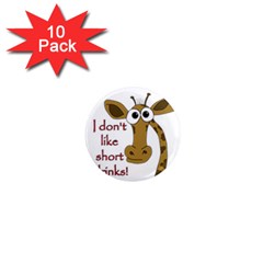 Giraffe joke 1  Mini Magnet (10 pack) 