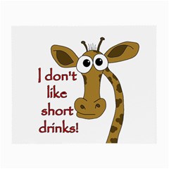 Giraffe Joke Small Glasses Cloth by Valentinaart