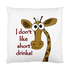 Giraffe Joke Standard Cushion Case (one Side) by Valentinaart