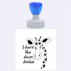 Giraffe joke Rubber Round Stamps (Large)