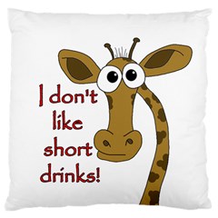 Giraffe joke Large Cushion Case (One Side)