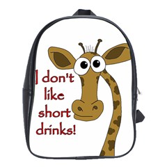 Giraffe Joke School Bags (xl)  by Valentinaart