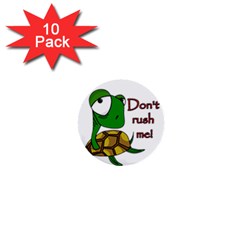 Turtle Joke 1  Mini Buttons (10 Pack)  by Valentinaart