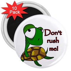 Turtle Joke 3  Magnets (10 Pack)  by Valentinaart