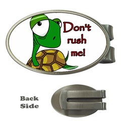 Turtle Joke Money Clips (oval)  by Valentinaart