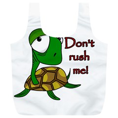 Turtle Joke Full Print Recycle Bags (l)  by Valentinaart