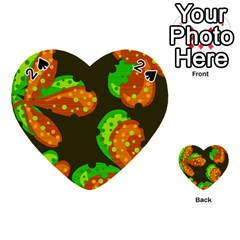 Autumn Leafs Playing Cards 54 (heart)  by Valentinaart