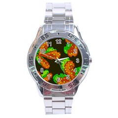 Autumn Leafs Stainless Steel Analogue Watch by Valentinaart